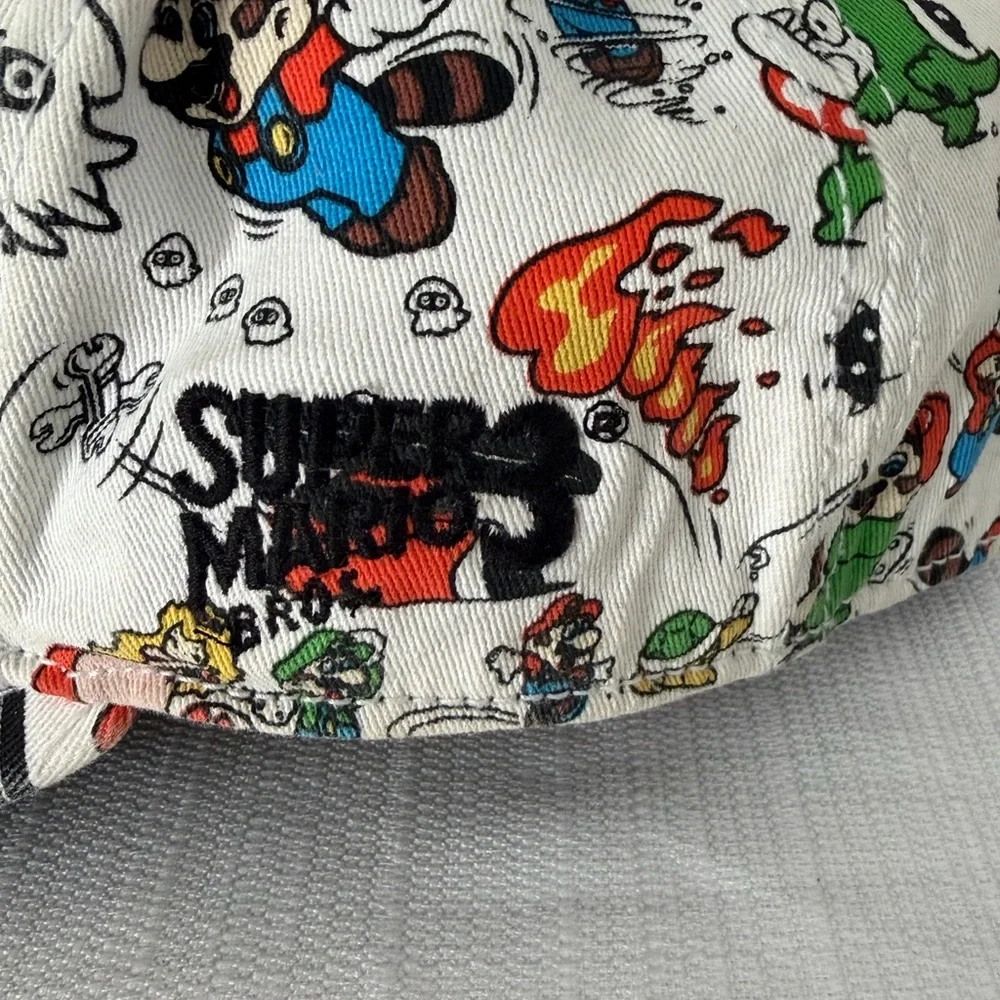 Super Mario Bros 2009 Nintendo A-Flex Hat All Over Print (B148)✨